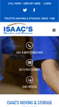 Mobile Screenshot of isaacsmoving.com